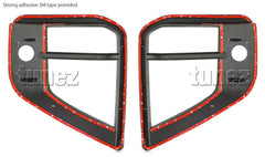 Matte Black Front Fog Light Lamp Cover Mitsubishi Triton MR 2019 2020 GSR GLS Matte Black Front Fog Light Lamp Cover Mitsubishi Triton MR 2019 2020 GSR GLS