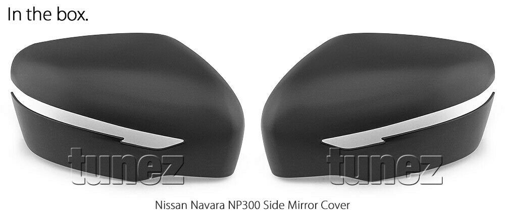 Matte Mat Black Edition Side Mirror Cover For Nissan Navara NP300 D23 STX