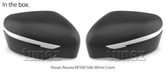Matte Mat Black Edition Side Mirror Cover For Nissan Navara NP300 D23 STX Matte Mat Black Edition Side Mirror Cover For Nissan Navara NP300 D23 STX