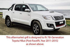 Fit Front Chrome Grill Grille Black Mesh For Hilux 7th Generation 2011-2015 SR SR5 Fit Front Chrome Grill Grille Black Mesh For Hilux 7th Generation 2011-2015 SR SR5