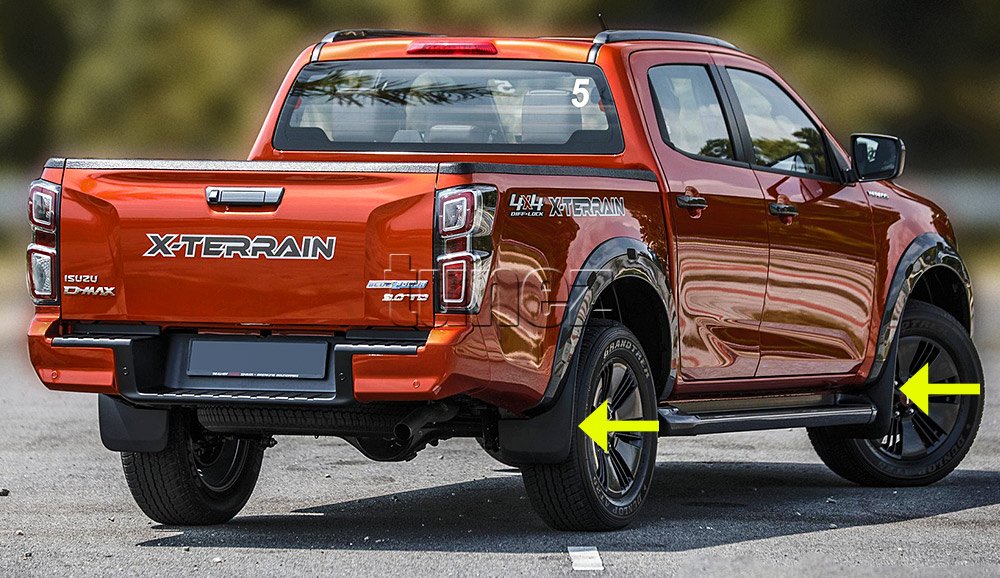 Front Rear Mud Flap Splash Guard For Isuzu D-Max DMax RG 2020 2021 2022