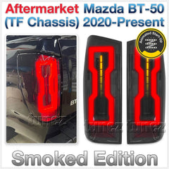 Smoke Animated Startup LED Tail Lights Lamp For Mazda BT-50 BT50 2020 2021 2022