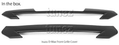 Black Grille Cover Guard Protector For Isuzu D-Max DMax RG 2020 2021 2022 Grill Black Grille Cover Guard Protector For Isuzu D-Max DMax RG 2020 2021 2022 Grill