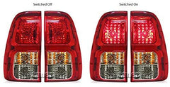 Tail Rear Lamp Light Replacement For Toyota Hilux 8th Generation (AN120, AN130, GUN1, Year 2015-2021), Workmate SR SR5 Rouge Rugged X (Pair)