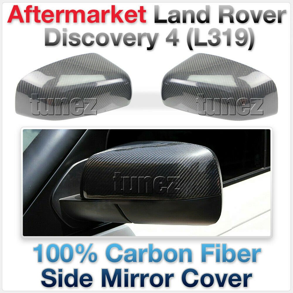 Black Carbon Fiber Side Mirror Cover Land Rover Discovery 4 L319 2009-2013 Car Black Carbon Fiber Side Mirror Cover Land Rover Discovery 4 L319 2009-2013 Car