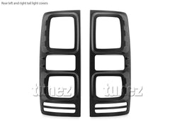 Front Tail Rear Light Lamp Cover Black Holden Colorado RG MK2 2016-2019 Car Front Tail Rear Light Lamp Cover Black Holden Colorado RG MK2 2016-2019 Car
