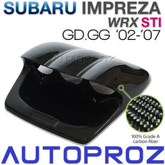 Carbon Fiber Triple Gauge Meter Hood Pod Racing For Subaru WRX STI GD GG 2002-07