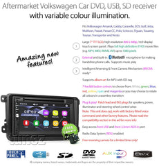 Car DVD MP3 Player For Volkswagen Amarok Caddy Transporter Golf CD Radio Stereo