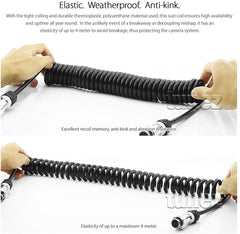 4-Channel 4 Meter Suzi Coil Trailer Cable 4PIN Connectors Truck Trailer Caravan 4-Channel 4 Meter Suzi Coil Trailer Cable 4PIN Connectors Truck Trailer Caravan
