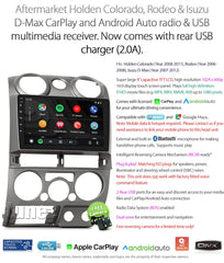 Apple CarPlay Android Auto For Holden Rodeo RA Colorado RC Radio Stereo MP3