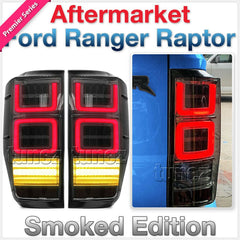 NEW Smoke Sequential LED Tail Rear Light Lamp For Ford Ranger Raptor T6 PX