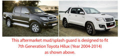 Front Rear Mud Flap Splash Guard For Toyota Hilux 2005-2014 ABS Car Truck Flaps