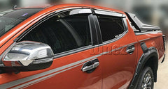 Window Door Visor Weathershield Weather Shield Rain For Mitsubishi Triton MQ MR Window Door Visor Weathershield Weather Shield Rain For Mitsubishi Triton MQ MR
