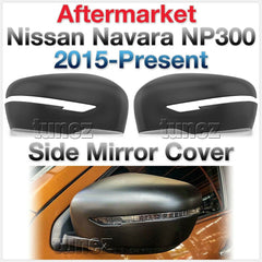 Matte Mat Black Edition Side Mirror Cover For Nissan Navara NP300 D23 STX