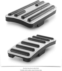 Non Slip Performance Foot Pedal Pads Auto Aluminum Pedal Covers Fit for Nissan Navara NP300 (D23, Year 2015-Present), DX RX ST ST-X