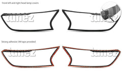 Matte Black Front Tail Rear Light Lamp Cover For Ford Ranger Raptor 2019 2020 Matte Black Front Tail Rear Light Lamp Cover For Ford Ranger Raptor 2019 2020