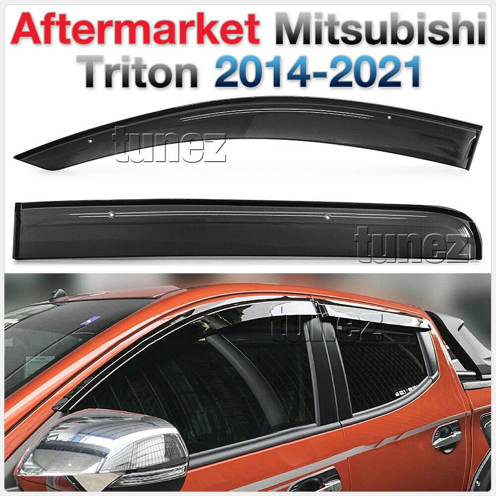 Window Door Visor Weathershield Weather Shield Rain For Mitsubishi Triton MQ MR Window Door Visor Weathershield Weather Shield Rain For Mitsubishi Triton MQ MR