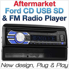 Car Audio Support CD Player USB MP3 FM Radio Replacment for Focus Transit Facia Fascia Kit Single 1 DIN