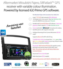 Mitsubishi Pajero V80 Car GPS DVD Player Stereo Radio Head Unit CD MP3 Navi