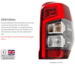 RIGHT Tail Light Rear Lamp Mitsubishi Triton MR 2019-2023 GLS GSR Sport EMark OZ