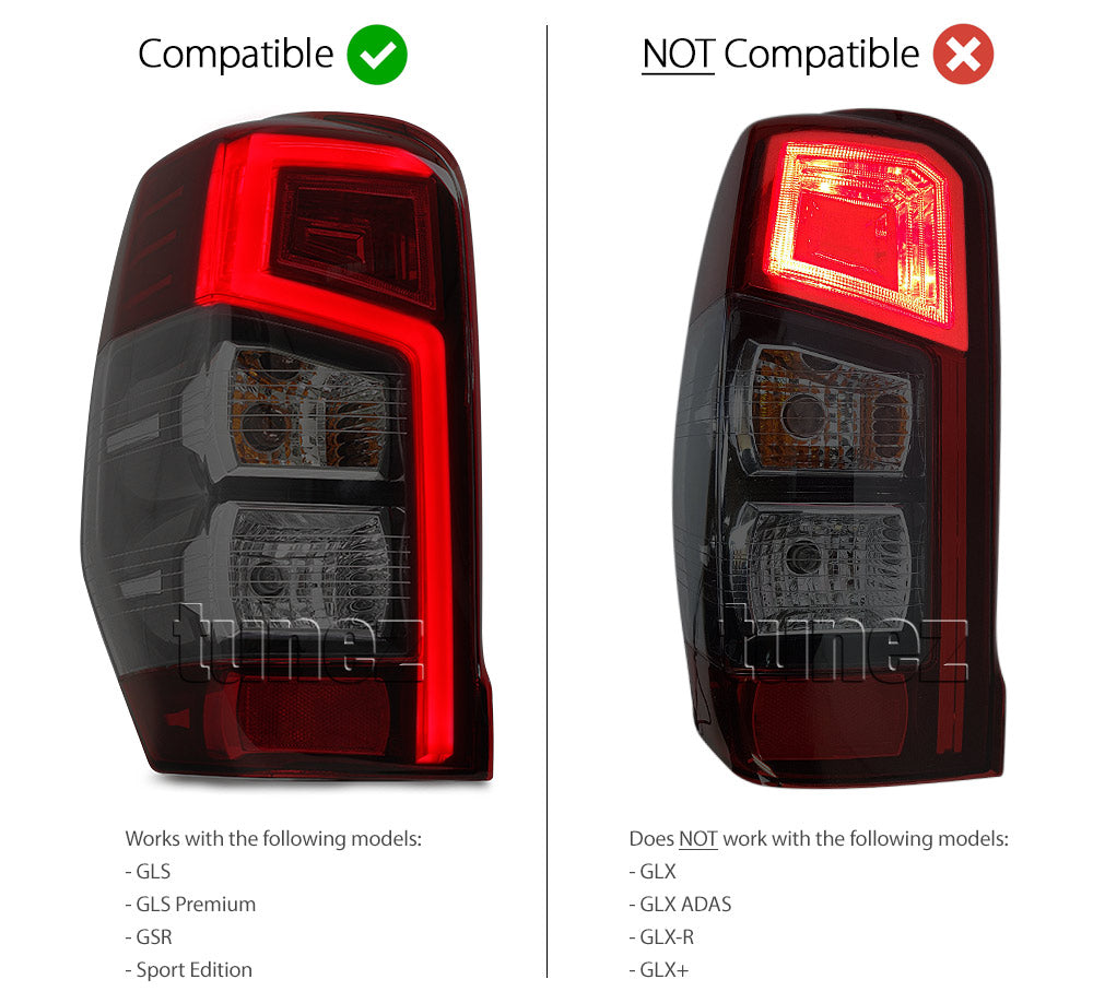 LEFT Tail Light Rear Lamp Mitsubishi Triton MR 2019-2023 GLS GSR Sport EMark OZ