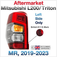 LEFT Tail Light Rear Lamp Mitsubishi Triton MR 2019-2023 GLS GSR Sport EMark OZ