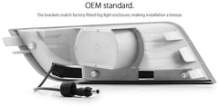 Pair Ford Ranger PX2 Wildtrak 2015-ON White LED DRL Daylight Fog Lamp Indicator