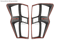 Black Front Rear Tail Light Head Lamp Cover For Isuzu D-Max DMax RG 2021 2022