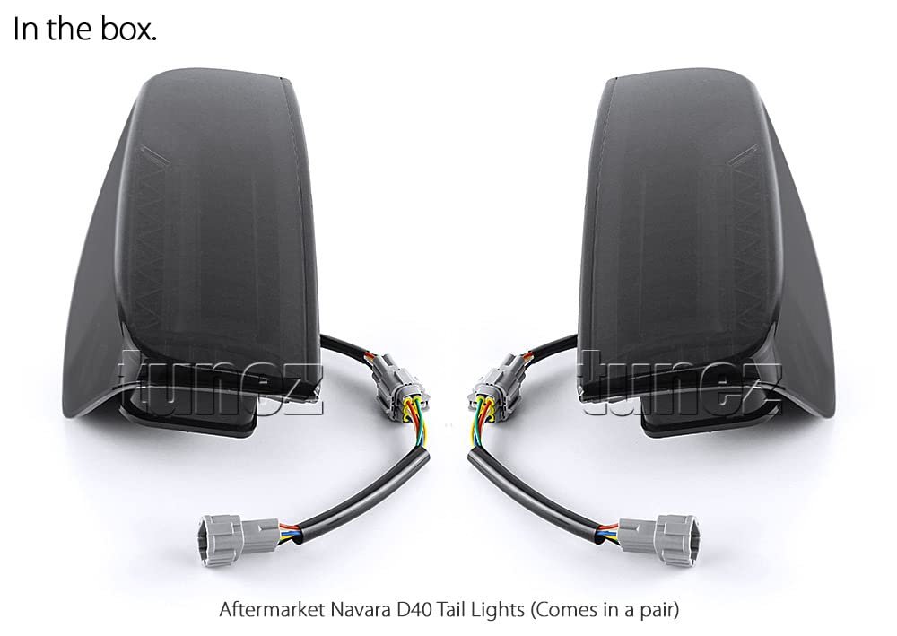 Smoke LED Tail Rear Lamp Lights For Nissan Navara D40 2005-2015 Car RX ST ST-X