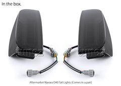 Smoke LED Tail Rear Lamp Lights For Nissan Navara D40 2005-2015 Car RX ST ST-X