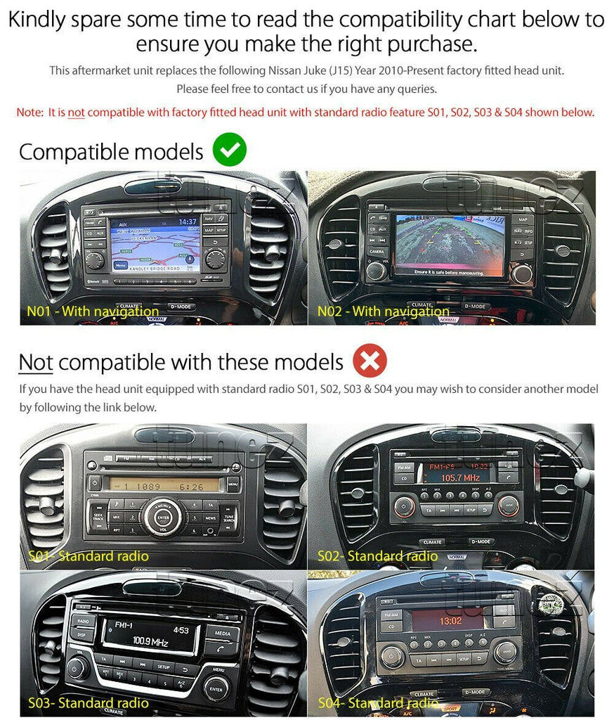 9" Car Android MP3 Player For Nissan Juke J15 2010-2019 Stereo GPS Radio Fascia