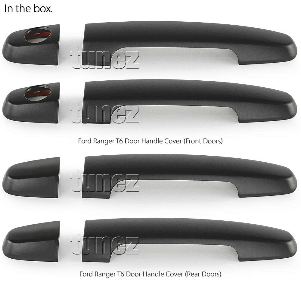 Matte Black Key Door Handle Cover Guard For Toyota Hilux KUN26 2004 2005-2015