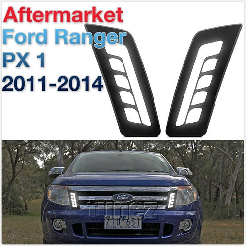 LED Daytime Running Light DRL For Ford Ranger T6 PX MK1 2011-2014 Pair Indicator