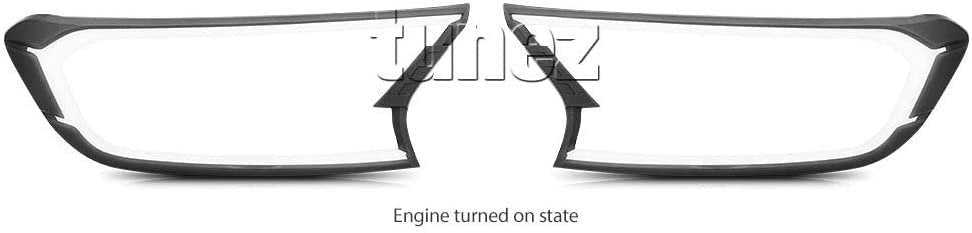 LED Cover Light Matt Black for Ford Ranger PX2 MK2 T6 & Everest UA 2015-2020 Pair COB Chip-On-Board Front Light XL XLT XLS Wildtrak Ambiente Titanium Trend