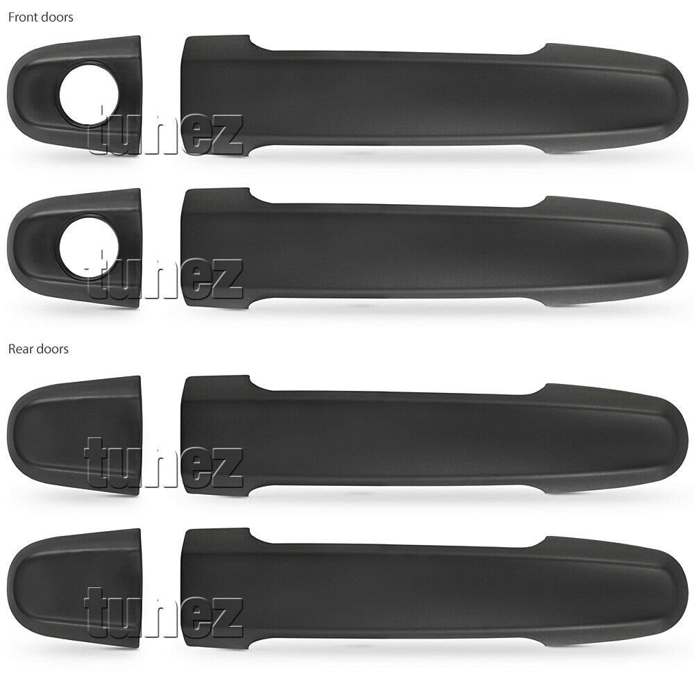 Matte Black Key Door Handle Cover Guard For Toyota Hilux KUN26 2004 2005-2015
