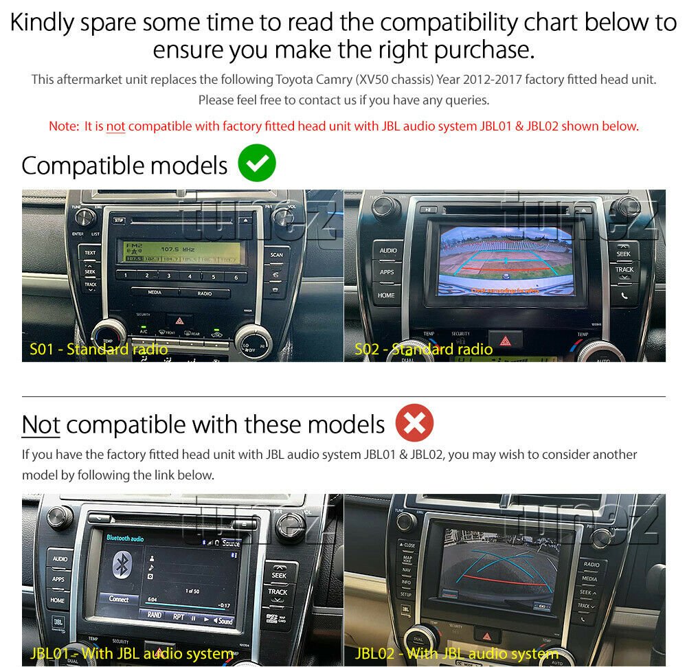 10" Android MP3 Car Player For Toyota Camry XV50 2012-2017 Stereo Radio GPS