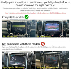 10" Android MP3 Car Player For Toyota Camry XV50 2012-2017 Stereo Radio GPS