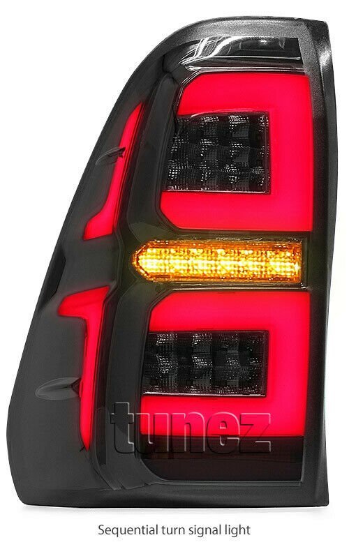 Smoke LED Tail Rear Lamp Sequential Light For Toyota Hilux 2015 2016 2017