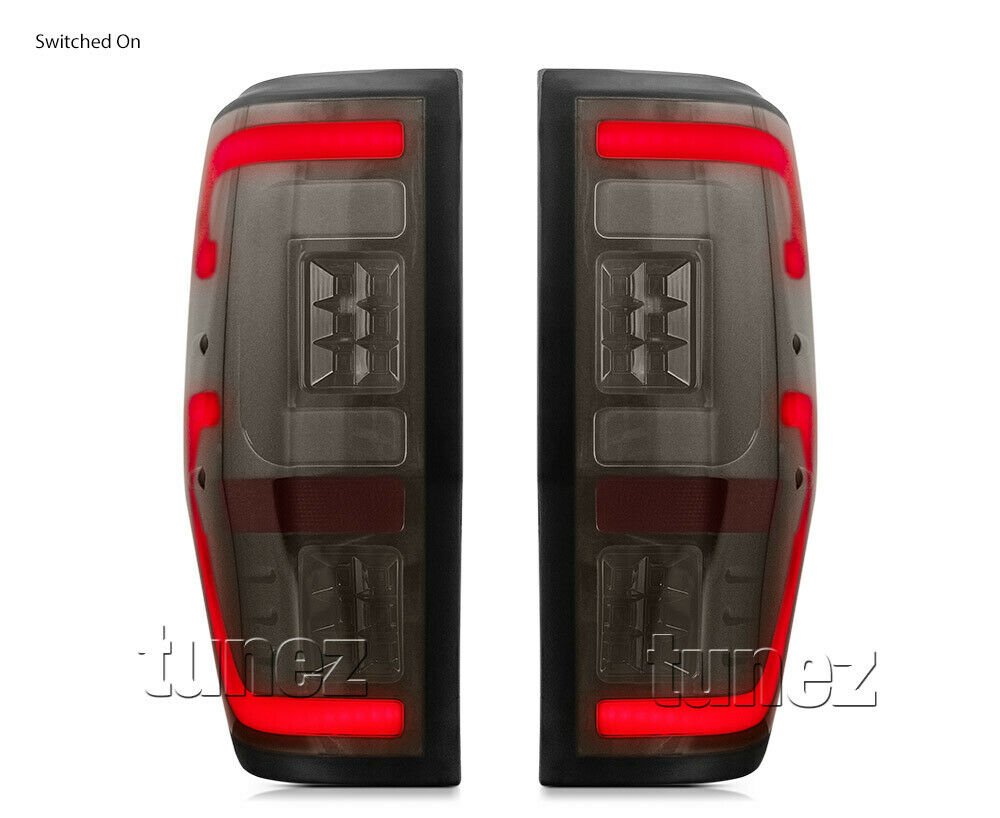 NEW Smoked LED Tail Rear Lamp Lights For Ford Ranger Raptor 2018 2019 ...