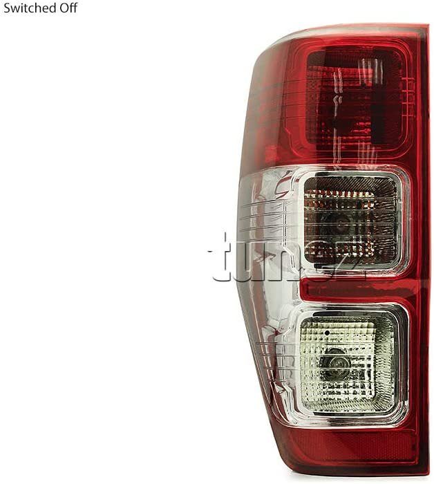 NEW Left Side Replacement Rear Tail Lights Lamp for Ford Ranger PJ PK 2012-2019 XL XLS XLT Wildtrak Ute Left-Hand-Side Tail Lamp With Bulbs & Globe OEM Edition