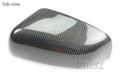 Black Carbon Fiber Side Mirror Cover Land Rover Discovery 4 L319 2009-2013 Car