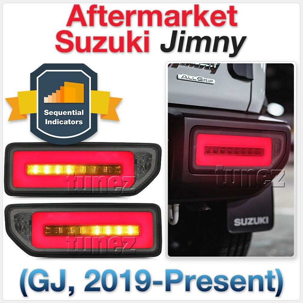 Smoke Sequential Rear LED Tail Lights Lamp Suzuki Jimny GJ 2019 2020 Car