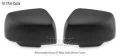Matte Matt Black Side Mirror Cover Guard For Holden Colorado LT LTZ LS LSX