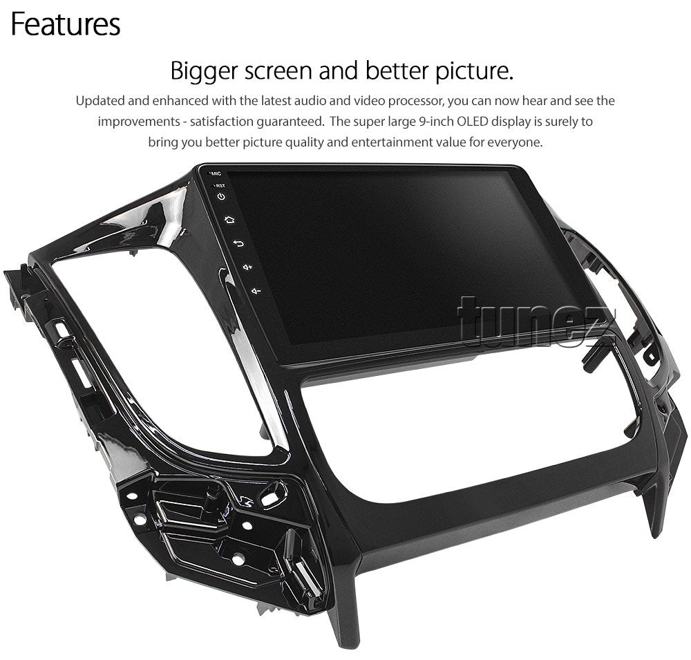 Apple CarPlay Android Auto For Mitsubishi Triton 2017 2018 2019 Stereo Radio MP3