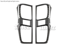 Black Front Rear Tail Light Head Lamp Cover For Isuzu D-Max DMax RG 2021 2022