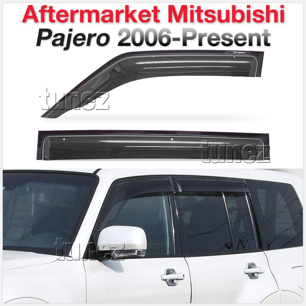Window Door Visor Weathershield Weather Shield For Mitsubishi Pajero NS NT NW NX