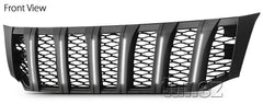 NEW Matt Black Grille Mesh For Nissan Navara NP300 D23 White LED Light 2015-2019