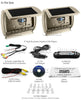 Beige 9" Headrest Pair DVD Player Car Monitor Pillow Games USB 1080p Sony Lens