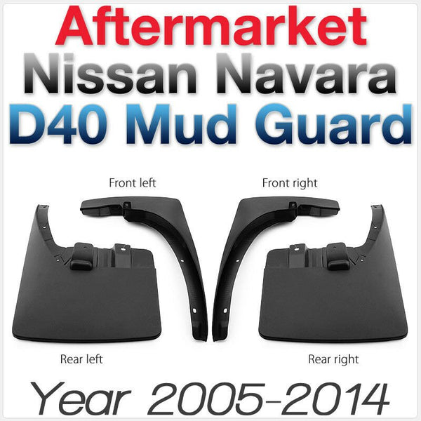 Front Rear Mud Flap Splash Guard For Nissan Navara D40 2005-2014 ST ST-X 550 ABS