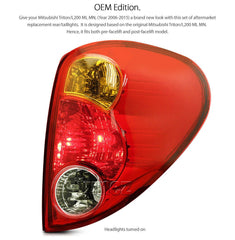 NEW RIGHT SIde Mitsubishi Triton 2006-2015 Ute Replacement Rear Tail Light Lamp